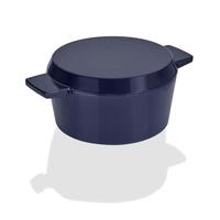 Stanley Rogers 24cm / 3.5L Cast Iron French Oven Grill Duo - Midnight Blue