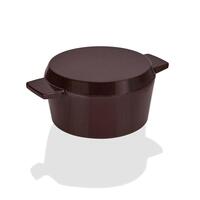 NEW STANLEY ROGERS 28CM / 6.5L CAST IRON FRENCH OVEN GRILL DUO - BORDEAUX