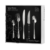 STANLEY ROGERS 50 PIECE STAINLESS STEEL ALBANY CUTLERY SET 50PC