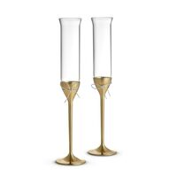 Vera Wang by Wedgwood Love Knots Gold Toasting Champagne Flute | 2pc Set 