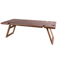 Peer Sorensen Timber Folding Picnic Table Rectangle 75x38x25cm Acacia Wood