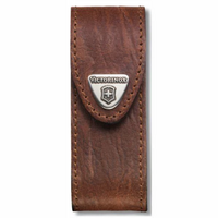 NEW VICTORINOX SWISS ARMY KNIFE LEATHER POUCH 2-4 LAYERS | BROWN