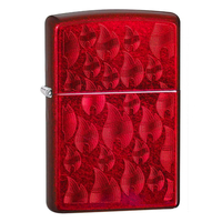 NEW ZIPPO FLAME CANDY APPLE RED LIGHTER 