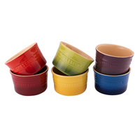 NEW CHASSEUR MACARON VIVD 6 PIECE RAMEKIN SET