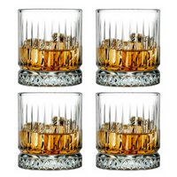 New Pasabahce Elysia Whiskey Glass Tumbler 355ml | Set of 4