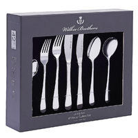 Wilkie Brothers 42 Piece Stainless Steel Livingston Cutlery Set 42pc