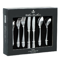 Wilkie Brothers 42 Piece Stainless Steel Baxter Cutlery Set 42pc