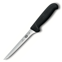 Victorinox Straight Edge Narrow Blade Boning 15cm Knife | Black 5.6403.15