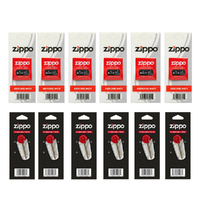 Zippo Lighter 6 x Flints & 6 x Wicks | Total 36 Flints + 6 Wicks