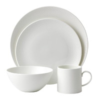 Wedgwood Gio 16pc Dinner Set of 16 | White