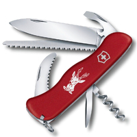 Victorinox Swiss Army Hunter Lock Blade Knife Red