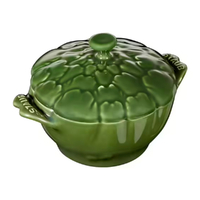 Staub Enamelled Cast Iron Artichoke Cocotte 0.5L - Green