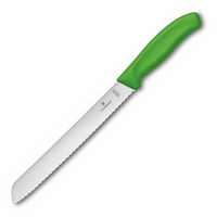 Victorinox Serrated Edge Bread Knife 21cm Green 6.8636.21L4B