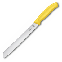 Victorinox Serrated Edge Bread Knife 21cm Yellow 6.8636.21L8B
