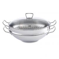 Fissler Nanjing Wok With Glass Lid 35cm