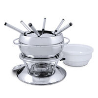 Swissmar Zuri Stainless Steel 11pc Fondue Set 11 Piece