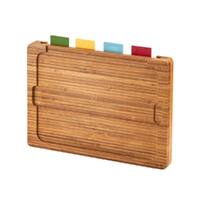 Wiltshire Eco Bamboo 4 Piece Multi Chopping Board Set Colour Coded
