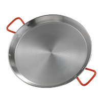 Garcima Carbon Steel Paella Pan with Red Handles 50cm