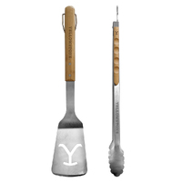 Proud Grill Company Yellowstone BBQ 2pc Tool Set | Spatula and Tongs