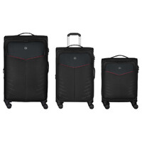 Wenger Syght Softside 3 Piece Luggage Set Black