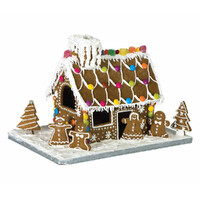 Avanti Gingerbread House 10 Piece Set Includes Base Board