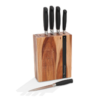 Stanley Rogers 6pc Black Flash Knife Block 6 Piece