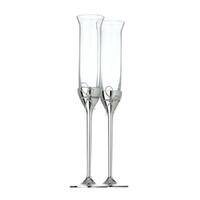 Vera Wang by Wedgwood Love Knots Silver Toasting Champagne Flute | 2pc Set