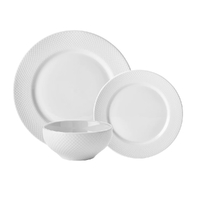 Wiltshire White Stipple Dinner Set of 12 - 12pc