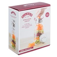 Kilner Spiralizer Glass Jar Set 1 Litre | Zoodle Ribbons Vegetable Noodles