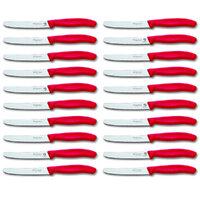 Victorinox Steak and Tomato Knife 11cm Wavy Edge | Set of 20 Red 6.7831