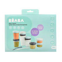 Beaba Stackable Clip Food Storage Jars Meal Set | Storm 12 Piece