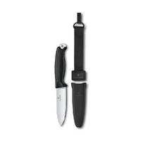Victorinox Venture Fixed Blade Knife W/ Sheath & Belt Carry Loop Black