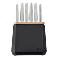 Furi Pro Stone 7pc Knife Block Set Midnight 7 Piece