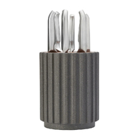 Furi Pro Radial 7pc Knife Block Set Flint Terrazzo 7 Piece