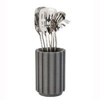 Furi Pro Radial Stone Utensil Holder Flint Terrazzo