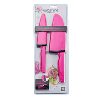 Wiltshire Staysharp Pink Duo Santoku + Utility Knife Set 2 Piece