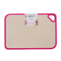 Wiltshire Staysharp Pink Eco Non-slip Wheat Fibre Chopping Board | 36 x 25 x 0.85cm