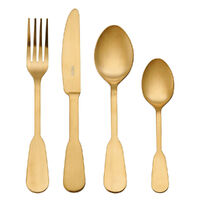 Mikasa Soho Gold 16 Piece Stainless Steel Cutlery Set 16pc