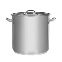Chef Inox Elite Stockpot with Lid 240x240mm / 10.75L | Stainless Steel