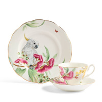 Royal Albert Miranda Kerr Australiana Teacup , Saucer , Plate - Set of 3