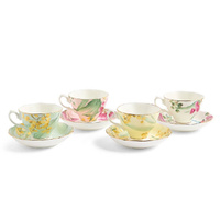 Royal Albert Miranda Kerr Australiana Teacup & Saucer Set 4 Piece 