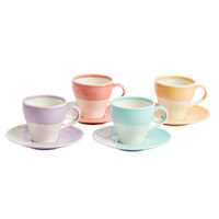 Royal Doulton 1815 Bright 4 Piece Espresso & Saucer Set | 110ml Mixed
