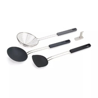 Joseph Joseph Nest Fusion 3 Piece Wok Utensil Set Black