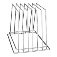 Trenton 6 Slot Chrome Plated Cutting Board Rack
