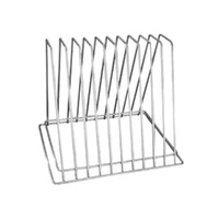 Trenton 10 Slot Chrome Plated Cutting Board Rack
