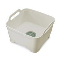 Joseph Joseph Wash & Drain Washing Up Bowl | Light Stone / Sage