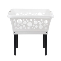 White Magic Laundry Basket on Legs | 50L Capacity