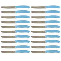 Victorinox Steak and Tomato Knife 11cm Wavy Edge Set of 20 Skyline Blue