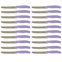 Victorinox Steak and Tomato Knife 11cm Wavy Edge Set of 20 Sunset Purple