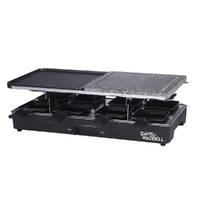 Davis & Waddell Electric Raclette Party Grill 8 Person | Black